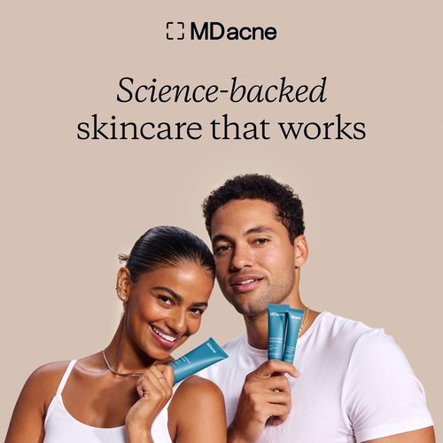 MDacne Salicylic Acid 2.0% - Acne Treatment Cream, Facial Exfoliant Unclog Pores, Prevents Blemishes, Blackheads, Wrinkles & Fine Lines, Reduce Irritation for Sensitive Acne-Prone Skin (1 Pack)