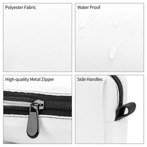 Cute Cat Silhouettes Makeup Bag For Women, Portable Cosmetic Bag Zipper Pouch Travel Toiletry Organizer Bag