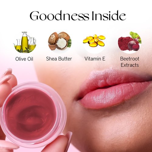 Nourish Mantra Beetroot Blast Lip Balm with SPF | Made with Olive oil, Shea Butter, Vitamin E and Avocado Oil | For Dry, Chapped & Dark Lips | Best for Both Women and Men | 12g (Pack of 3, Beetroot)