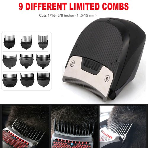 HAASHADA Shortcut Hair Clippers Self-Haircut Kit for Men, Shortcut Self Grooming Haircut Kit with 9 Limited Combs, USB Rechargeable Cordless Electric Hair Trimmer Professional Hair Cutting Machine