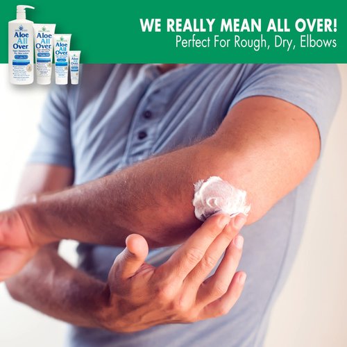 Miracle of Aloe Aloe All Over Super Moisturizing Dry Skin Lotion 32 oz - Made with 72% UltraAloe Aloe Vera Gel. Safe for Everyone: Men, Women, Kids. Restores Dry Skin Fast