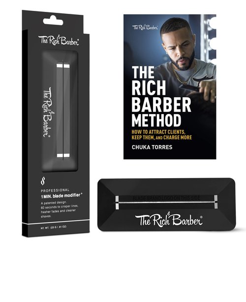 1 Minute Blade Modifier + The Rich Barber Method Book