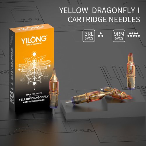 YILONG Tattoo Gun Kit - Tattoo Machine with 1500 mAh Capacity Power Supply, Tattoo Pen Kits for Beginners, Tattoo Supplies 10Pcs Cartridge Needles, 5Pcs Transfer Papers and 3mm Practice Skin