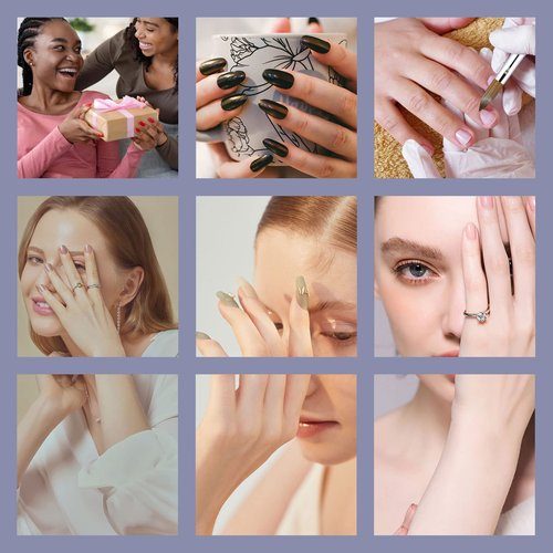 Shine Chance 2Pcs Acrylic Nail Art Brushes Size 8 12, 100% Pure Kolinsky Hair Oval Nail Brush for Acrylic Application, Professional Nail Extension Manicure Tool Striping Nail Drawing Pen for Home