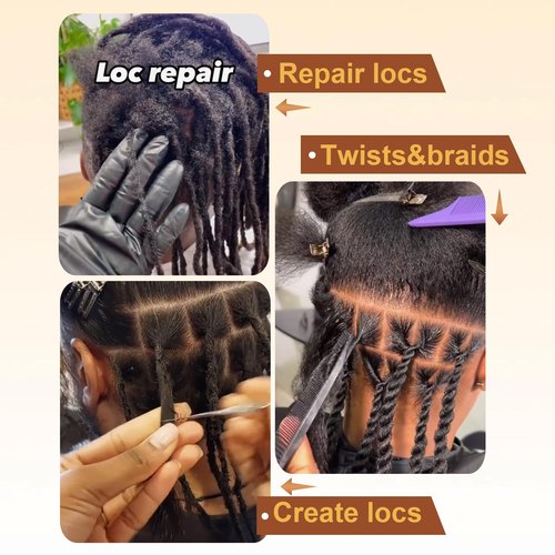 Afro Kinkys Bulk Human Hair 30g/pc For Braiding Dreadlock Extensions Create Repair Braid Micro Twist Afro Kinky Curly Human Hair Bundles Bulks Locs Extensions 1B Natural Black 8+8+8 3 bundles/pack