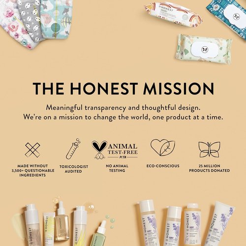 The Honest Company Foaming Bubble Bath Refill Carton Gentle for Baby Naturally Derived Tear-Free Hypoallergenic Lavender Calm 32 fl oz