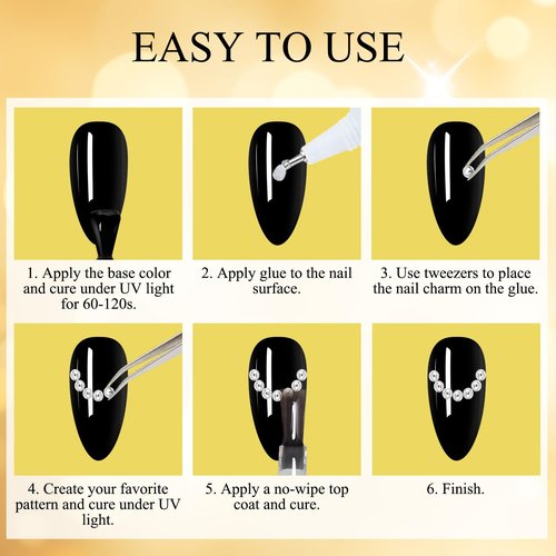 Silver Nail Charms Small Caviar Beads for Nails Art Metal Pearls Nail Beads Gems Mini Round Balls Charms for Nails Decorations with Nail Magnetic Pen & Tweezer