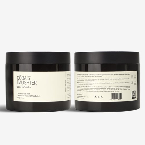 COBA'S DAUGHTER Robusta Coffee Body Scrub| Exfoliating for Cellulite and Stretch Marks, KP Bump Eraser, Strawberry Legs, Underarm | Matcha & Shea Butter | Safe for pregnancy | Vegan Beauty (10.6 Oz)