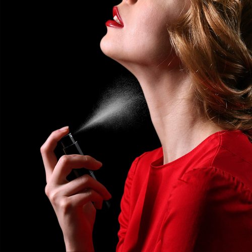 Aufew 10ml Travel Perfume Atomizer, Refillable Cologne Spray Bottle with Double Leakproof Design & Ultra-Fine Mist, Includes Funnel and Fill Pump - Black