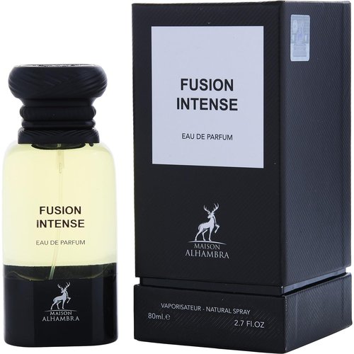 Maison Alhambra Fusion Intense – Aromatic, Sweet, Woody, Leather – Eau de Parfum Spray Long-Lasting Fragrance for Unisex, 2.7 Ounce / 80 ml