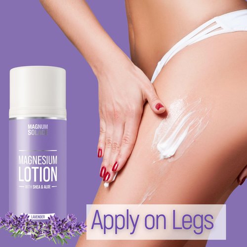 Magnesium Lotion with Aloe, Shea, Coconut - Alternative to Topical Magnesium Cream - Lavender