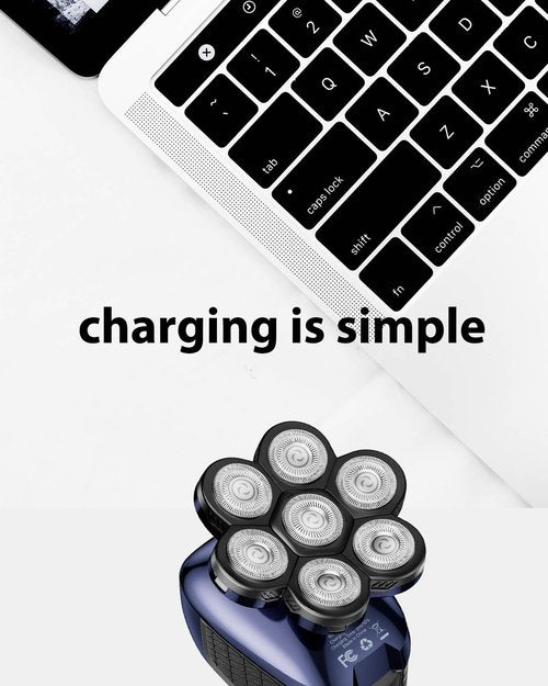 wotdmu 5V USB Charging Cable for Wyklaus Head Shavers 7D - Compatible and Reliable Power Solution, with 1 Cleaning Brush, 3.3ft Power Cord