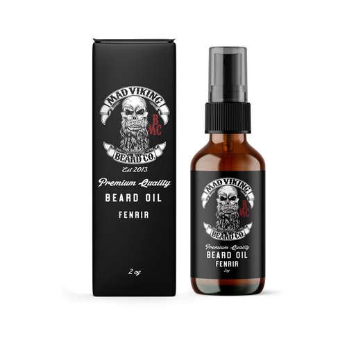 Mad Viking Fenrir Beard Oil – Hydrate, Soften, And Grow Your Beard Naturally. Fight Itch And Dandruff With A Bold Neroli, Rum & Tobacco Scent. Made In The USA - 2oz
