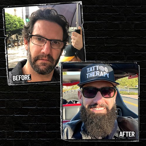 Derm Dude Full & Soft Beard Balm for Men | With Shea Butter & Grapeseed Oil to Moisturize & Smooth | Leave-in Conditioner for Healthier Fuller & Thicker Facial Hair -Morning Woodsy Scent 2oz (2 Pack)