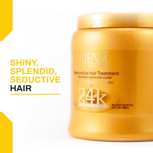 Kleno Restorative HairTreatment Liquid Gold 24k Egyptian Gold, 2.19 Pound (Pack of 1)