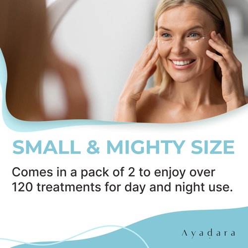 Ayadara Day & Night Cystic Acne Spot Care for Skin, Hormonal Acne Support for Daytime & Overnight, Cystic Acne Skin Balancing Formula for Face, Acne Cream with Tea Tree & Bentonite Clay, 90 Day Supply