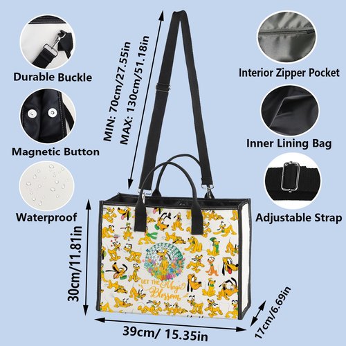 WZMPA Funny Dog Cosmetic Bag Dog Lover Gifts Let The Magic Bloom Makeup Zipper Pouch Bag Cartoon Movie Merchandise (Plu Bloom 2Full-TB)