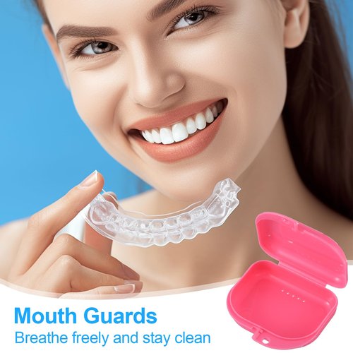 Lemecima 36 Pcs Retainer Case with Vent Holes Mouth Guard Container Case Dental Storage Container Multicolor Dental Retainer Box for Office Travel Household, 6 Colors
