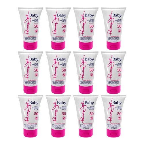 Panama Jack Baby Sunscreen Lotion - SPF 50, Broad Spectrum UVA/UVB Protection, Hypoallergenic, PABA, Paraben, Gluten & Cruelty Free, 3 FL OZ (Pack of 2)