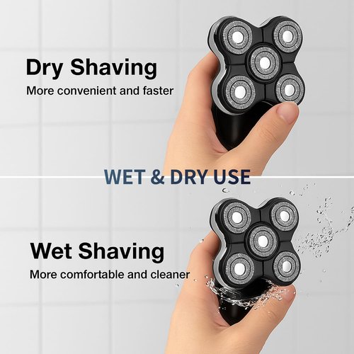 Pro Replacement Head Compatible with Remington Balder Pro XR7000 Head Shaver - 5 Dual Track Blades, Precision Electric Shaving for Bald Men (2 Pack)
