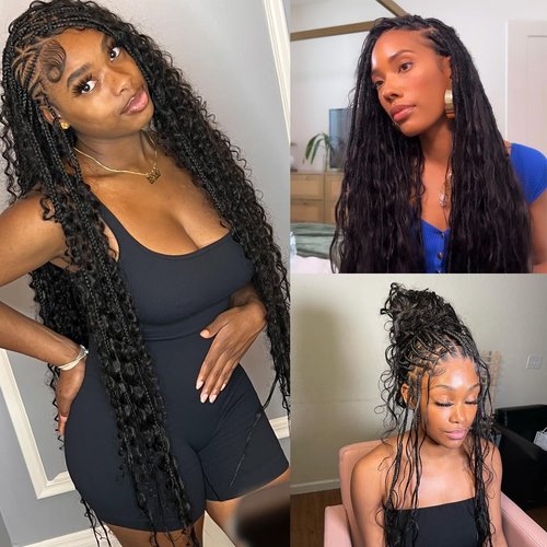 YWIGS Wet and Wavy Human Braiding Hair for Boho Braids 50G No Weft Virgin Human Hair Bulk Human Hair for Braiding 20inch