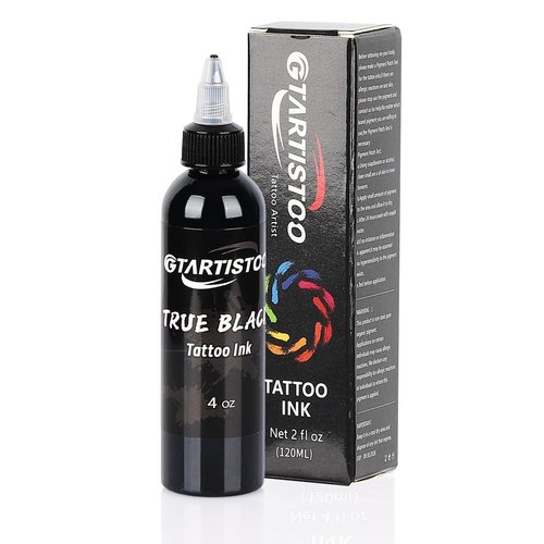 Black Tattoo Ink Professional 4oz (120ml) Vegan-Friendly Pigment Tattoo Ink Supplies