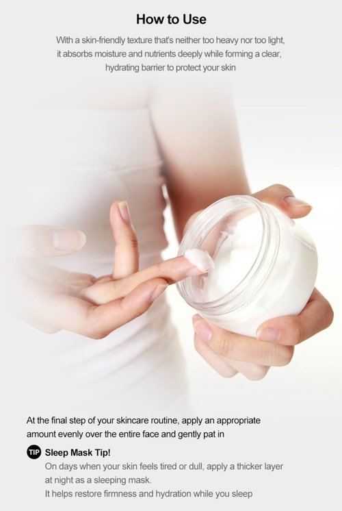 Moisture Cream 50ml - Lightweight K-Beauty Face Cream for Hydration, Makeup Prep, Daily Moisturizer Face Cream Day & Night.