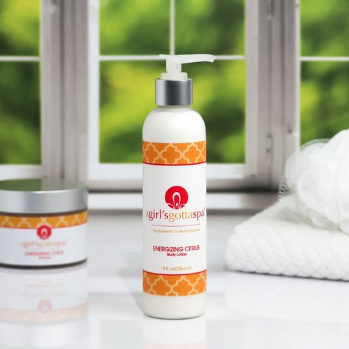 A Girl's Gotta Spa! Shea Butter Body Lotion for Women with Dry Skin - Natural Moisturizing Body Cream | Non-Greasy | Vegan Ingredients | Cruelty-Free, 8 Ounces