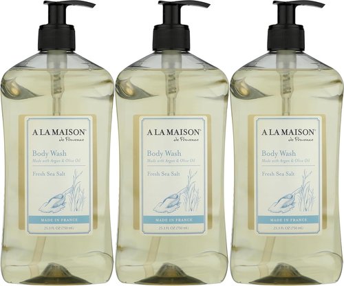 A LA MAISON Fresh Sea Salt Body Wash 25.36 Fl Oz, 3 Pack