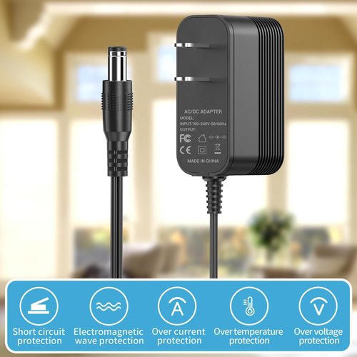 12V Charger for AeroGarden Harvest 360 Slim Elite Power Cord Compatible with AeroGarden 100690 100691 100692 100693 100694 100695 Adapter Replacement Power Supply