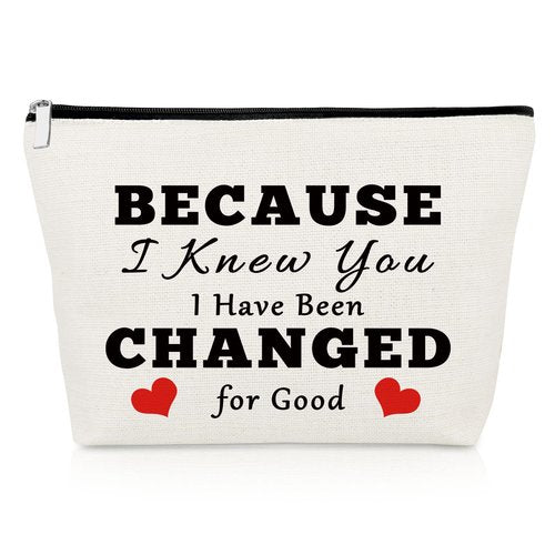Gevody Musical Lover Gifts Music Makeup Bag Musical Theater Gift Music Lover Gift for Best Friend Women Friendship Inspirational Gifts Birthday Gift for Sister Friend Cosmetic Bag Thanksgiving Gift