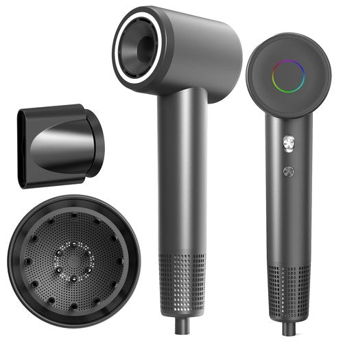 Fast Drying Hair Dryer,Negative Ionic Blow Dryer with High-Speed 110,000 RPM Brushless Powerful Digital Motor,Low Noise Thermo-Control Hairdryer Low Noise