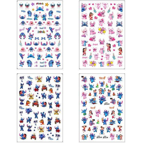 8pcs Cute Nail Art Stickers 3D Cartoon Nail Decals Self-Adhesive DIY Nails Design Supplies Party Favors for Kids Girls Women Nails Art Decoration Manicure Gifts Charms Accessories
