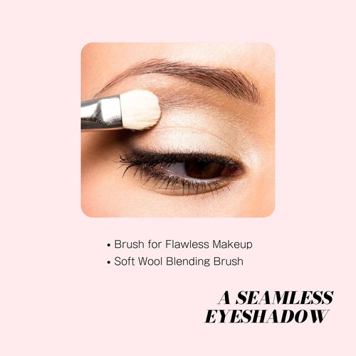 Younique Fluffy Crease Brush for Eye Makeup | Soft Synthetic Eyeshadow Blending Brush | Durable Eye Shadow Brush for Crease Precision | Lightweight Makeup Tool for Smooth Application