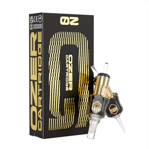 OZER Tattoo Cartridge - #1207RL(0.35mm) 20Pcs Disposable Tattoo Needles with Membrane Safety Cartridges for Tattoo Round Liner