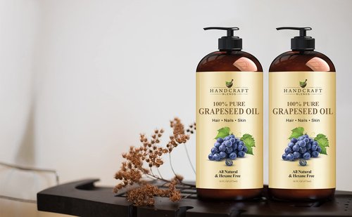 Handcraft Blends Grapeseed Oil Avocado Oil - 100% Pure and Natural - Premium Therapeutic Grade Carrier Oil for Aromatherapy, Massage, Moisturizing Skin and Hair - 16 fl. oz