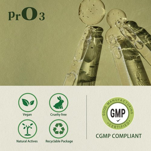 PrO3 Fully Ozoneted Olive Oil-100% Pure Ozone Oil-1 OZ-Glass Dropper Bottle-Organic Natural for Skin Care Essence Oil- Rich in Reactive Oxygen.