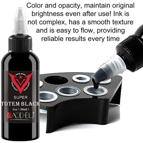 AYCOS Classic Tattoo Ink Set - Black & Red - 30ml Each (1 Bottle Black * 1 Bottle Red)