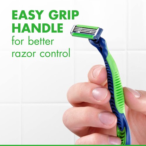 Gillette Sensor3 Sensitive Disposable Razors for Men, Enhanced Lubrastrip Glides Easily Over Your Skin, 8 Count (Pack of 2)