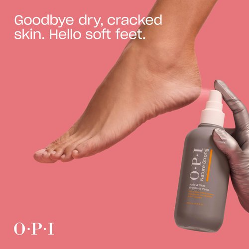 OPI Nature Strong Nails & Skin - Soft & Gone Callus Softener Spray | Soften & Moisturize Dry Skin | Supports Skins’ Natural Moisture Balance | 8.4 Fl Oz | 250 mL
