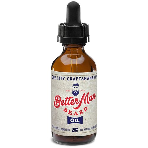 BETTER MAN BEARD Beard Oil - 2 oz All-Natural Leave-in Beard Conditioner with Therapeutic Grade Essential Oils & 100% Natural Formula - Oil1