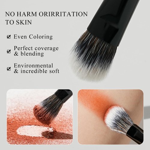 BEILI Makeup Brushes 14Pcs Professional Eyeshadow Brush Set Premium Synthetic Makeup Brushes for Liquid, Cream & Powder Eyeshadow