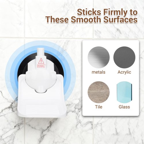 AquaLume Shower Foot Rest - Shower Foot Rest for Shaving Legs with Powerful Suction Cups, Perfect for Bathroom Shaving, Travel-Friendly, Easy to Install and Carry, Ideal for Women, RV, and Home Use