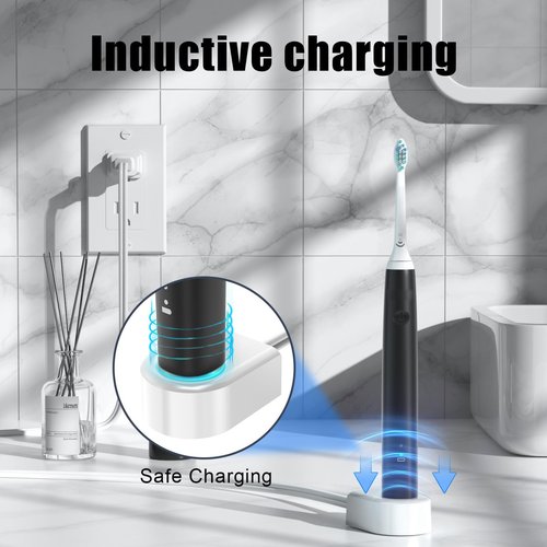 IBERLS Charger Base 4100 Compatible with Philips Sonicare Toothbrush Series HX3000 / HX6000 / HX8000 / HX9000, 5100, 5300, 6100, 6500, Waterproof Replacement Charger for Electric Toothbrush Power Cord