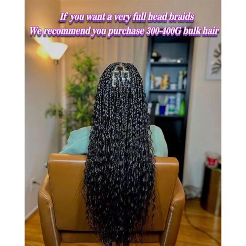 Human Braiding Hair 1Pack-2Pcs 50g 24 Inch Loose Wave Bulk Human Hair for Braiding No Weft Bundle 10A Brazilian Virgin Curly Human Hair Extensions for Boho Braids Wet and Wavy Human Hair