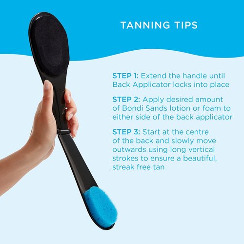 Bondi Sands Light/Medium Self Tanning Foam + Back Applicator | Includes Lightweight Foam and 1 Back Applicator with 3 Replacement Pads ($36 Value)