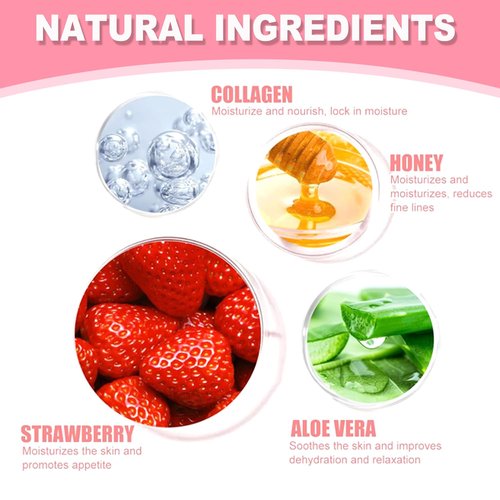 10 PCS Bee Lip Balm Honey Pot, Honey Lip Mask Bulk, Moisturizing Lip Sleeping Mask Hydrating Prevention Dry & Cracked Lip, Reduce Lip Lines and Wrinkles