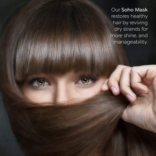 The Runway Looks Soho Rejuvenating Hair Mask, Black Clay Charcoal, Nourishes, Strengthens and Revitalizes Hair, Detoxifies Scalp, Improves Hair Overall Appearance (4oz)