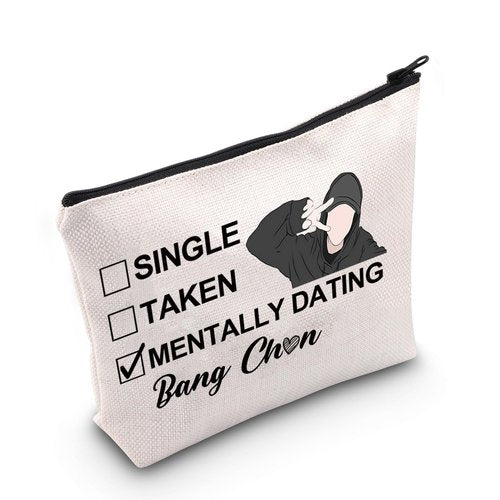 JNIAP Korean Group Stay Makeup Bag Korean Group Stay Gift Single Taken Mentally Dating With Bang C Stay Merchandise (With Bang mb)