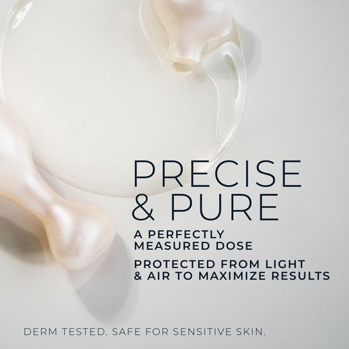 RoC Retinol Correxion Anti-Aging Wrinkle Night Serum, Retinol Serum for Face, Daily Treatment for Fine Lines, Post Acne Scars, 30 Capsules, Unscented, 0.35 Fl Oz